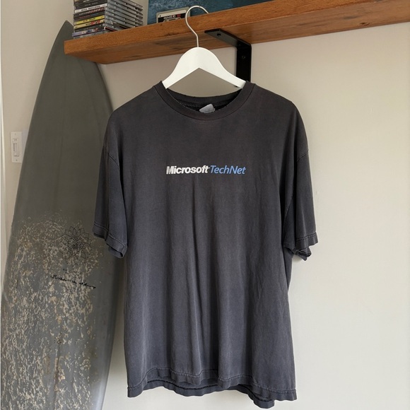 RARE 2005 Microsoft Technet Winter Tour Canada Shirt size XL grey faded - Picture 2 of 8